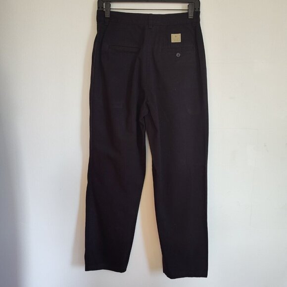 Ladies Petite SZ 8P Lauren Ralph Lauren Black Barrel Leg Pant - Picture 3 of 5